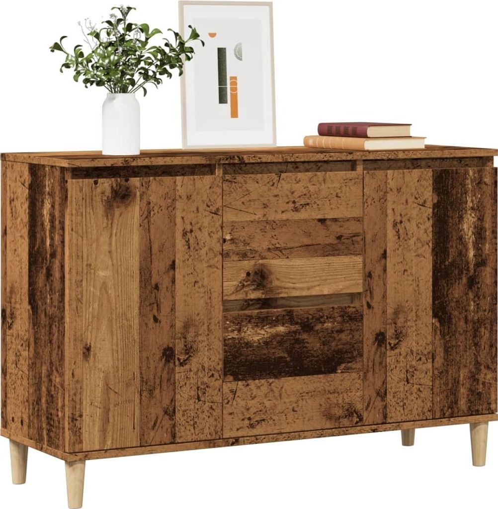 vidaXL Sideboard Altholz-Optik 102x35x70 cm Holzwerkstoff