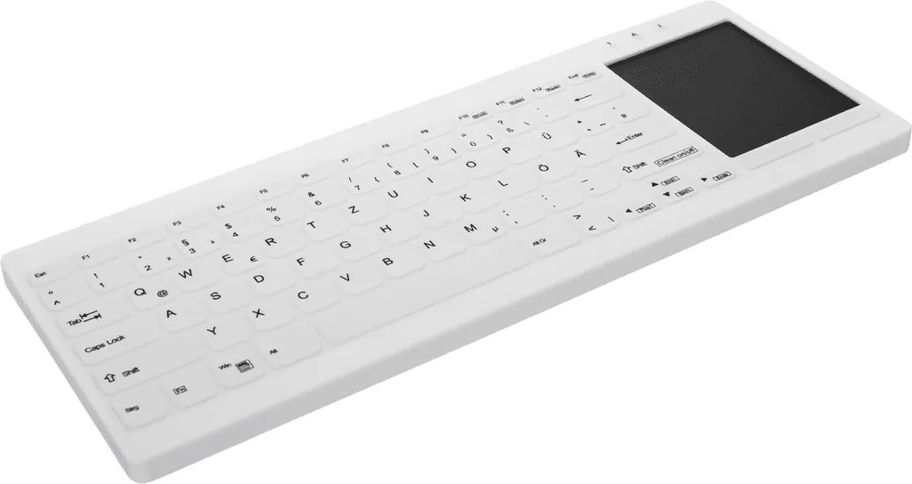 Clavier médical lavable Contour Active Key MTA pour hôpitaux, blanc - 2
