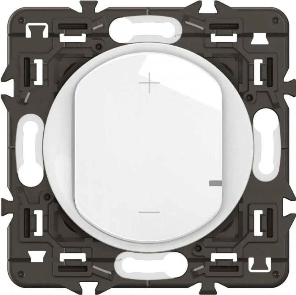 Variateur Céliane blanc finition poudrée pour éclairage modulable LED