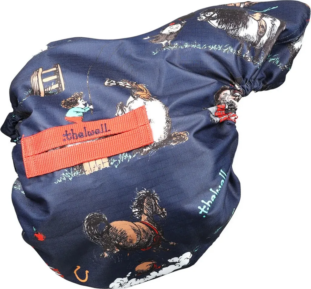 Protège-selle élastiqué Hy Thelwell Collection pour poney et cheval