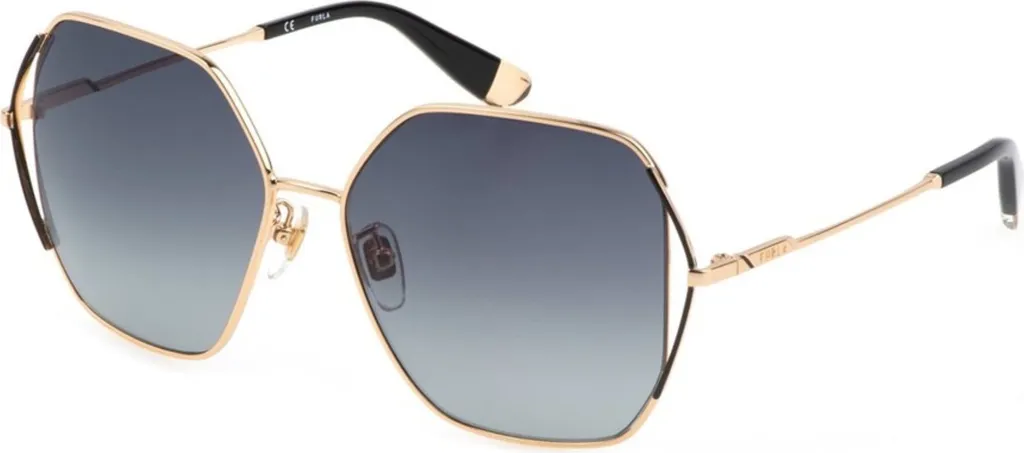 Furla SFU601 580301 Occhiali da Sole Donna | Trend Oro Rosa Lusso - 1