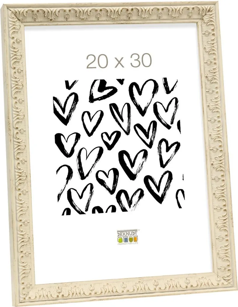Cadre photo Deknudt S95MF blanc 15x20 cm en plastique haute qualité