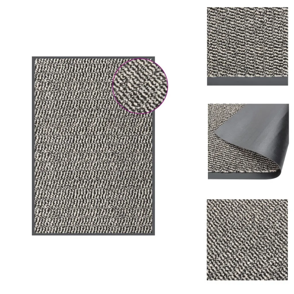 vidaXL Tapis de sol tufté 60x90 cm brun clair - Paillasson intérieur