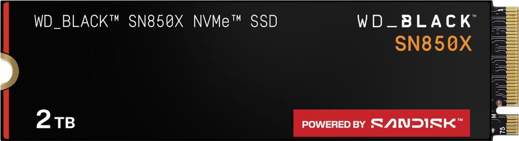 HDSSD M.2 2 TB WD Black™ SN850X NVMe Produktbild 