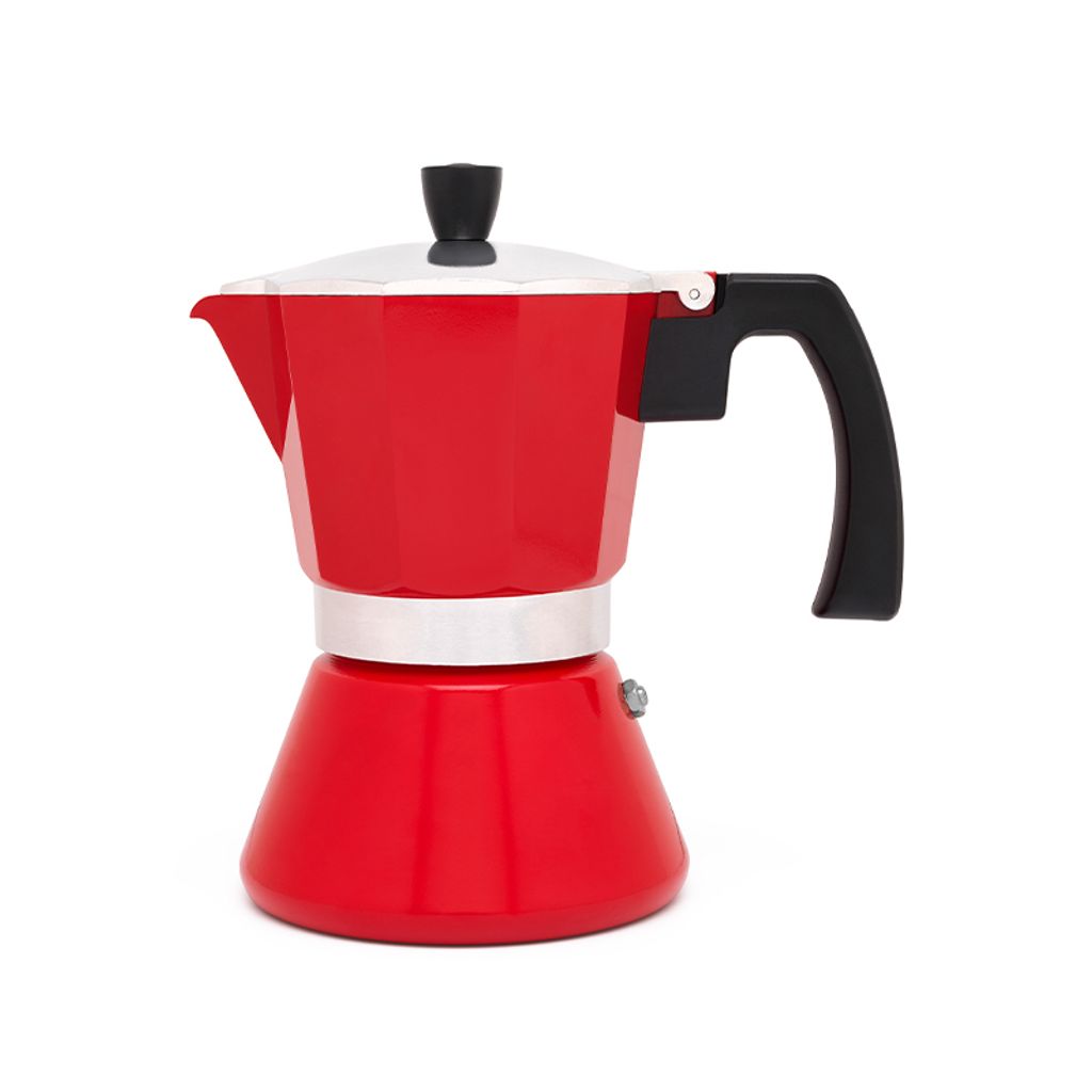 Leopold Vienna Espressokocher 6 Tassen/rot/Induktion LV113007
