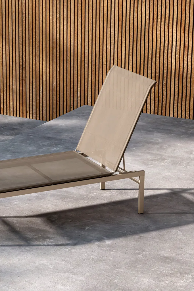 Méridienne Massimo Beige : Chaise Longue Confortable et Design Moderne - 8
