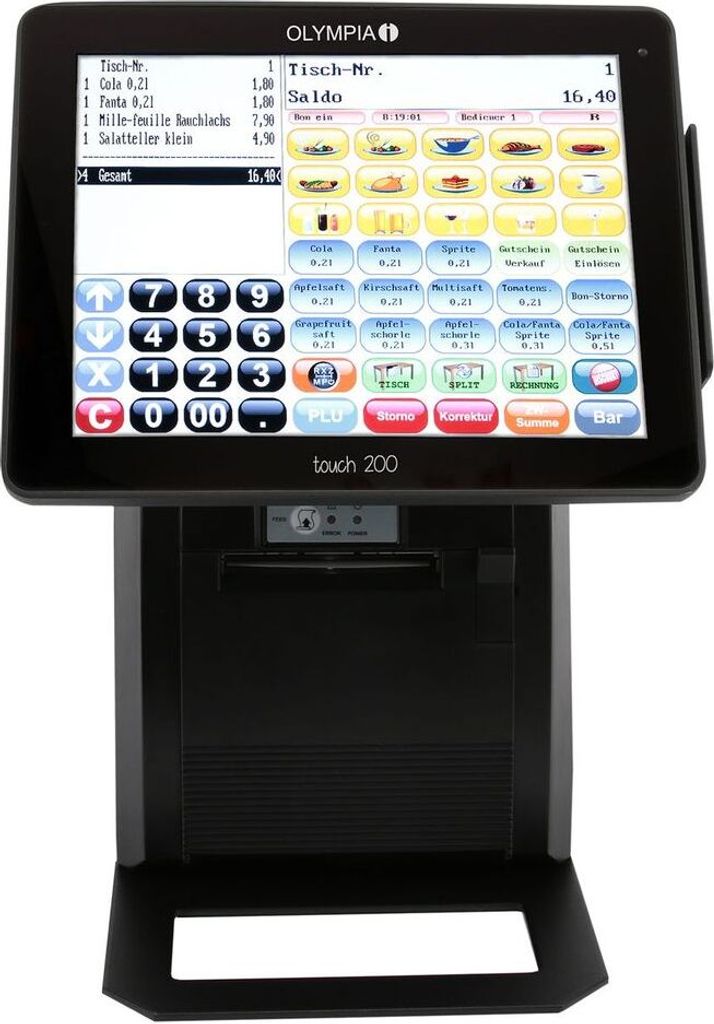 OLYMPIA Touch 200 Registrierkasse 3 Jahre TSE Lizenz Produktbild 3