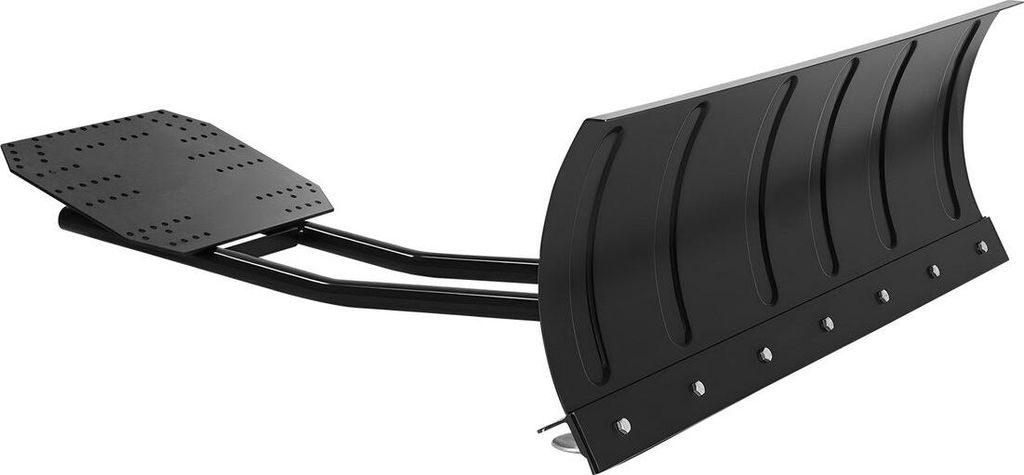 Schneepflug-Set, 122 cm Universal-Schneepflugaufsatz, höhen- und seitlich verstellbar, schnell abnehmbar, Stahl-ATV-Schabeklinge, 3 Befestigungsop...