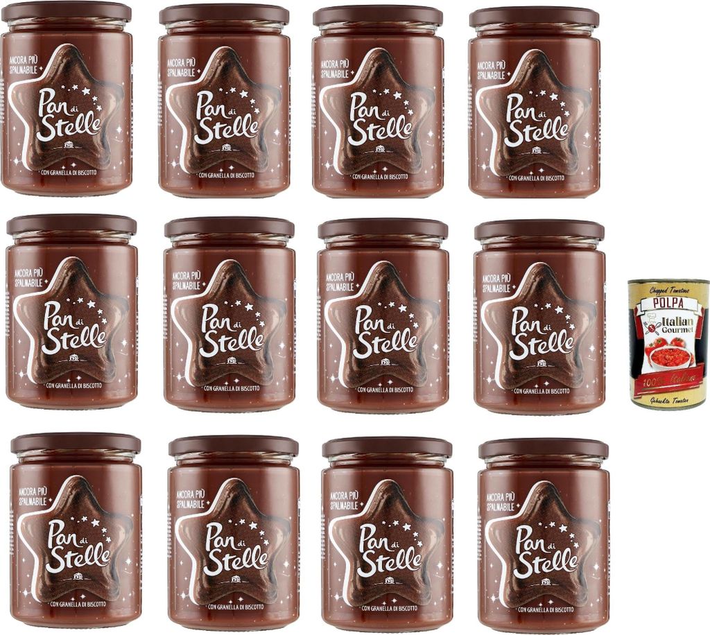 12x Pan di Stelle Crema Spalmabile Haselnuss Streichfhige Produktbild 