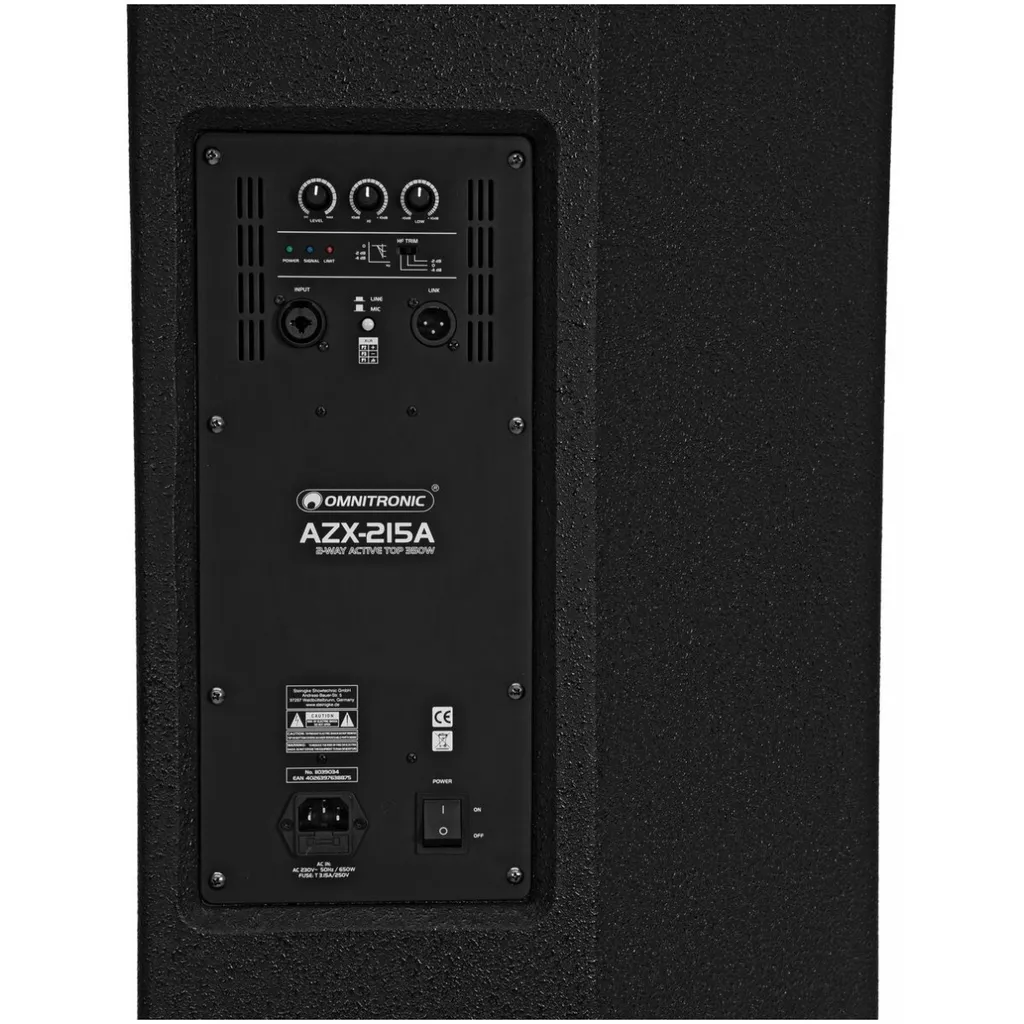 Enceinte active anti-saturation Omnitronic AZX-215A sono - 5