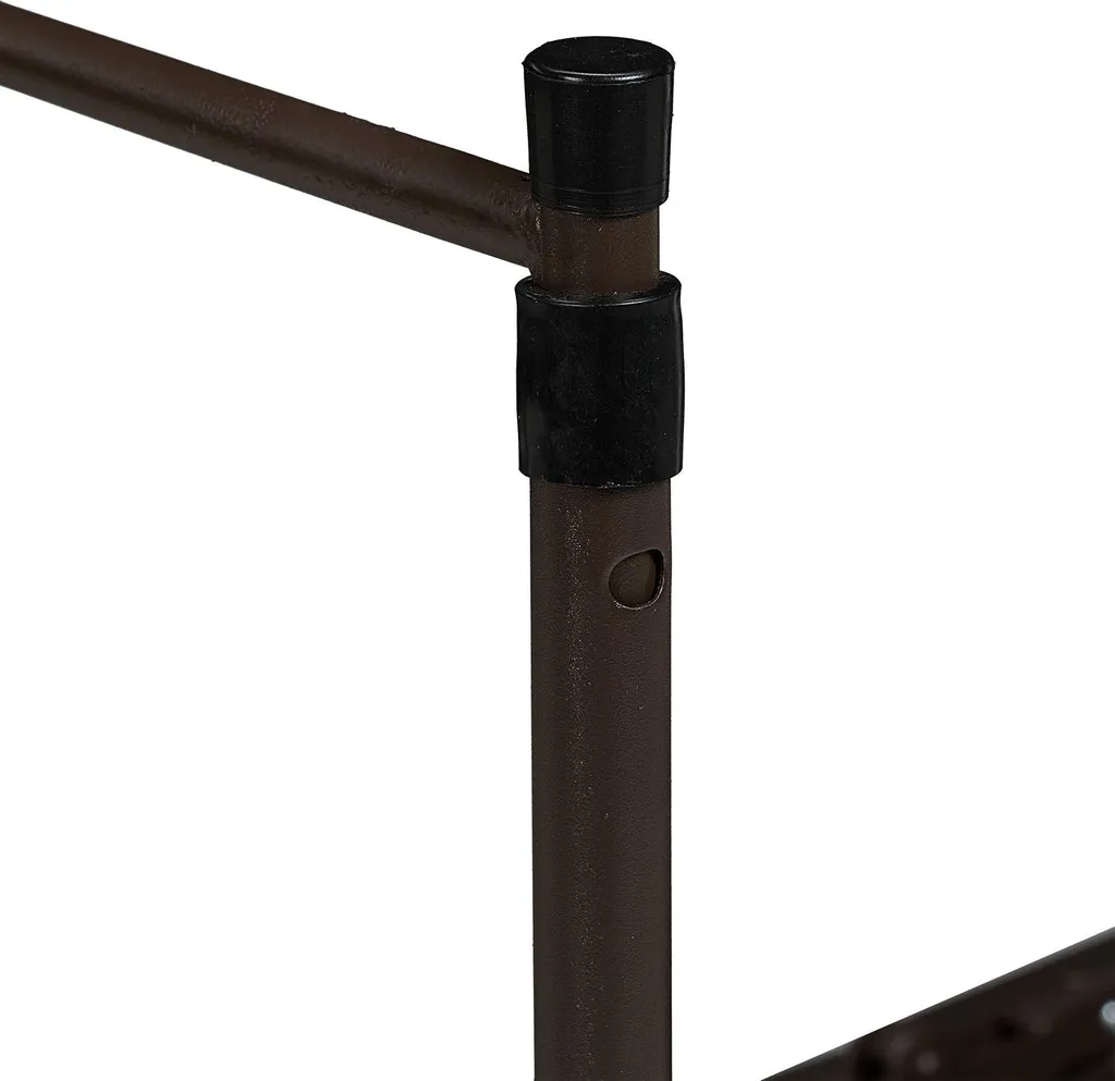 Table de jardin pliante avec hauteur réglable et plateau résistant gris - 5