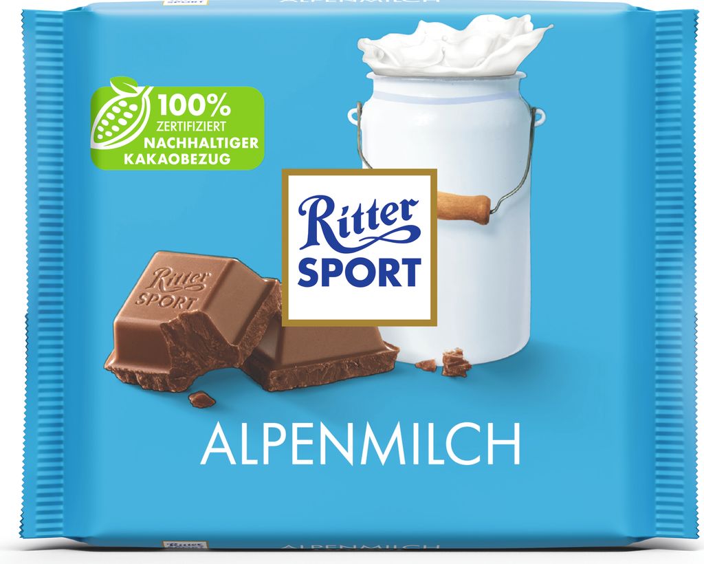 Ritter Sport Alpenmilch mit feiner Alpenmilch Schokolade Produktbild 