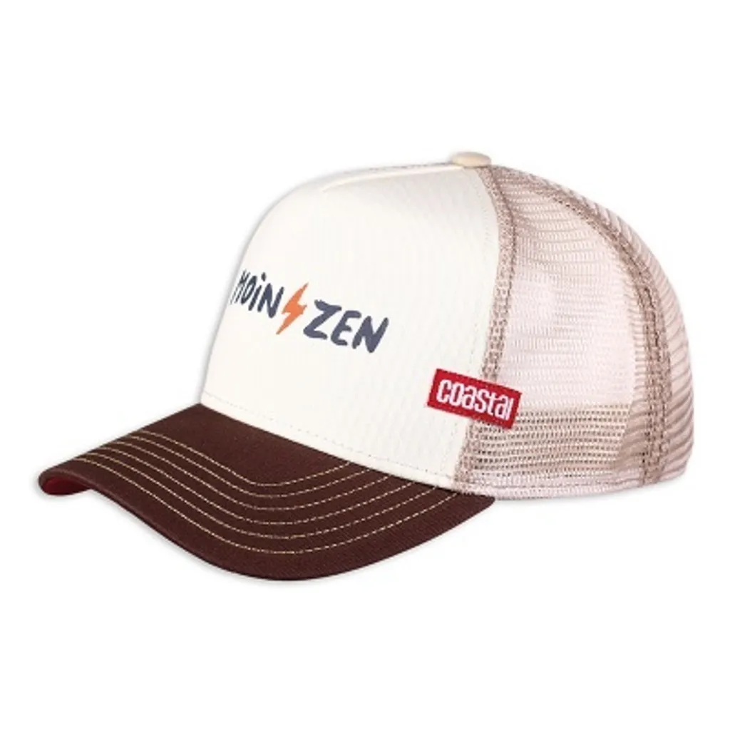 Casquette Moinzen Coastal ajustable blanc et kaki - Confort Premium