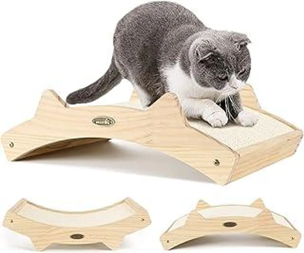 Compra Ora: Pecute Tiragraffi Legno Massello 3 in 1 Originale