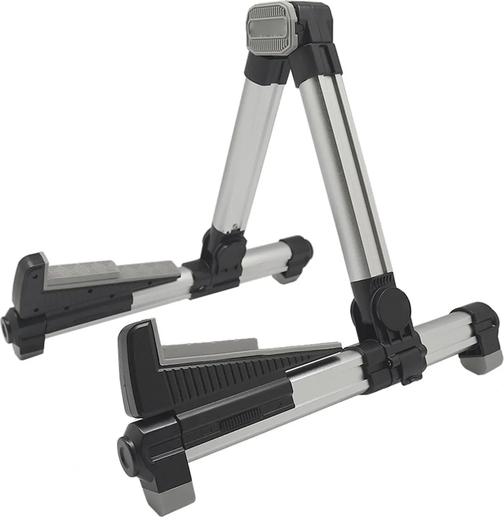 Stand de guitare réglable et pliable pour acoustique basse et mandoline
