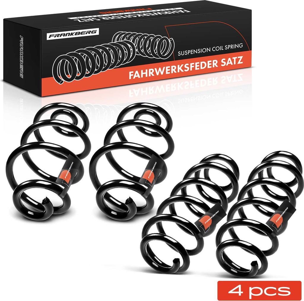 Frankberg 4x Fahrwerksfeder Vorne Hinten für Audi A6 4B2 4B4 1997-2005