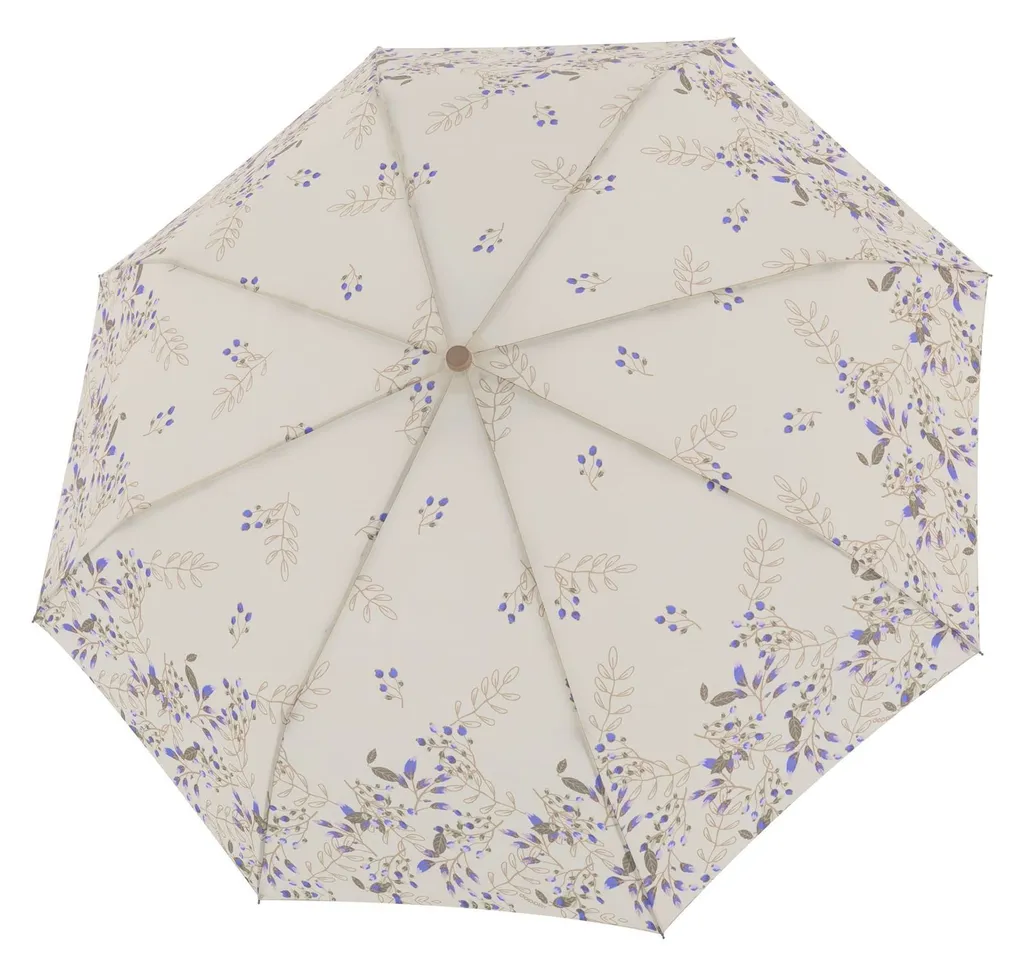 Doppler Nature Mini Ombrello Eden Beige Compatto | 25cm | Eco PET