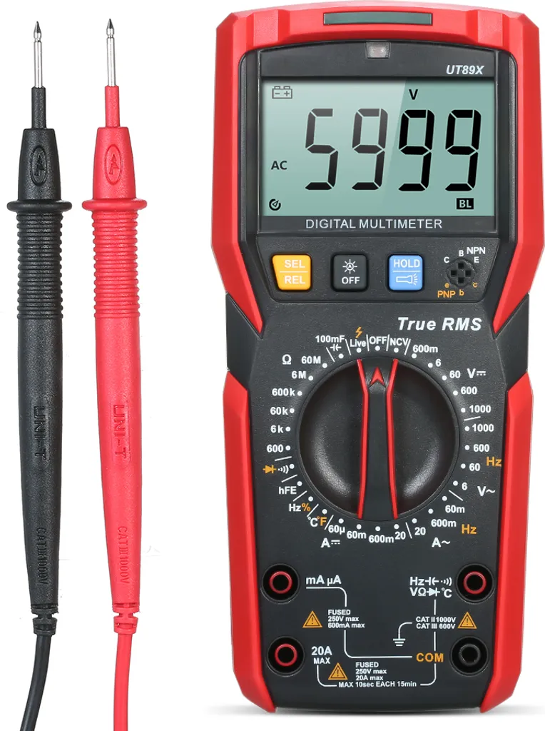 Testeur Multimètre AC/DC UT89X : Résolvez vos Pannes Électriques Rapidement - 3