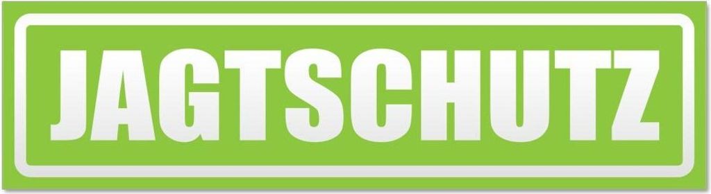Kiwistar Jagtschutz invertiert Magnetschild Schild magnetisch - 60cm Lindgrün - Magnetfolie für Auto PKW Kfz