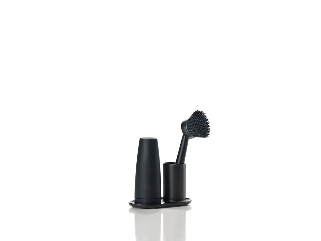 Kit Vaisselle Silicone Noir Zone Denmark Singles avec Support Flexible - 4