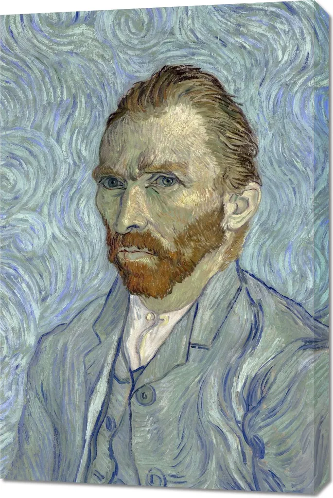 Offerta Quadro Van Gogh 60x90 cm Autoritratto 3 Vintage - Spedizione Gratuita