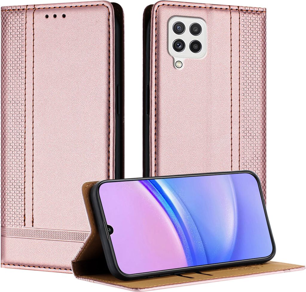Handyhülle für Samsung Galaxy M32 4G Leder Flip Klappbare Produktbild 