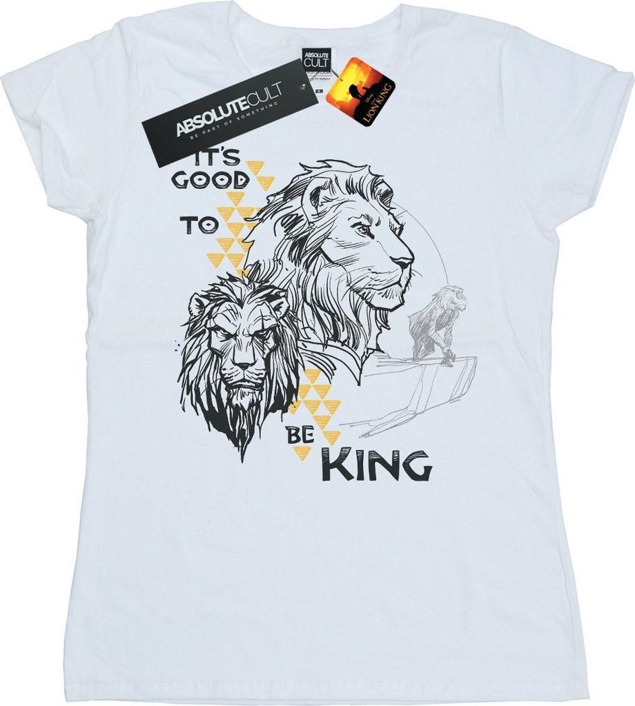 Disney - "The Lion King It's Good To Be King" T-Shirt für Damen BI25138 (XL) (Weiß)