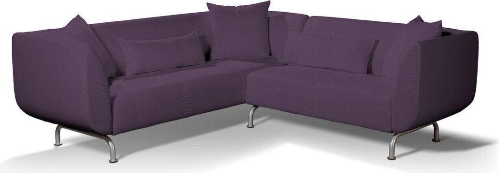 Dekoria Bezug für Strömstad 3+2-Sitzer Sofa, violett, Bezug für Stromstad 3+2-sitzer