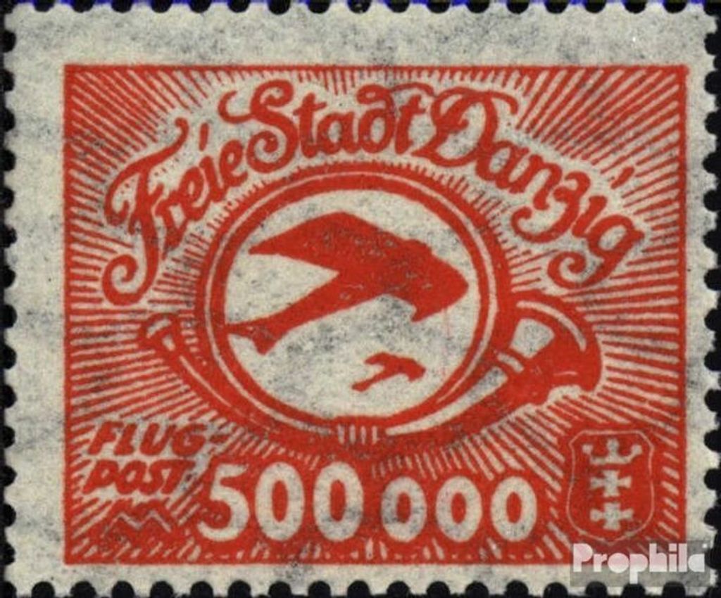 Briefmarken Danzig 1923 Mi 178 postfrisch Flugpost