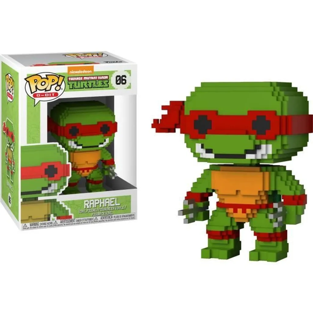 Figurine Funko POP ! TMNT 8-Bit Raphael n°05 - Vinyle de Collection