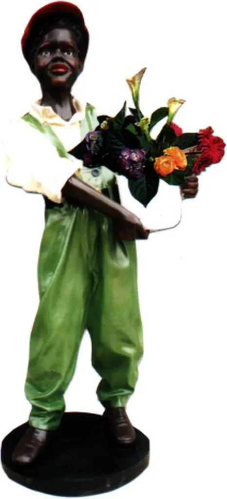 Figurine de fleuriste design 7059 - Statue décorative moderne en résine