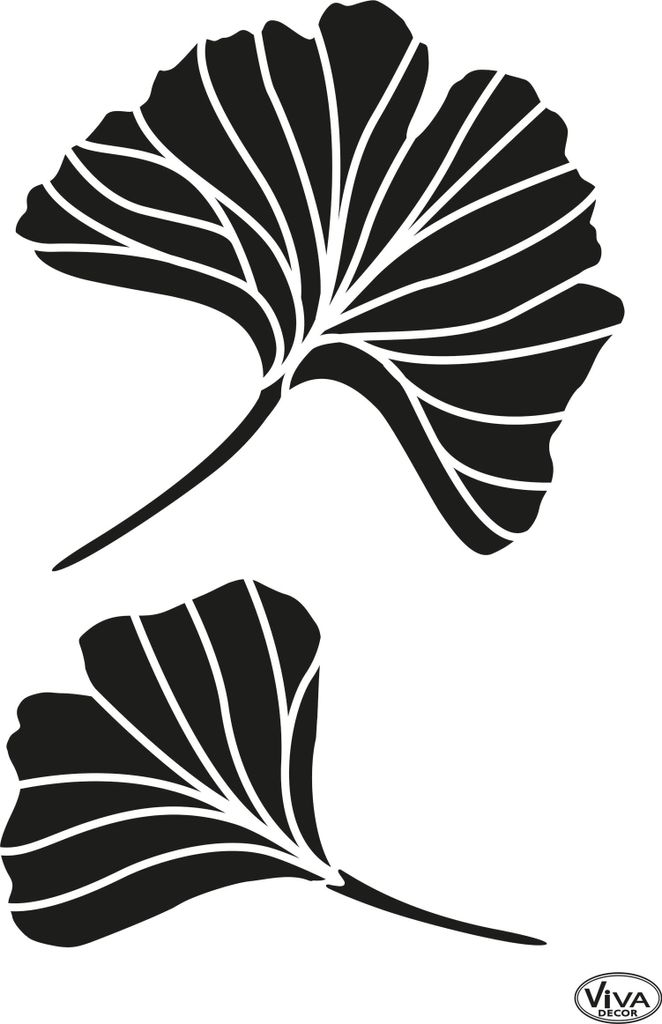 Ginkgo Schablonen von Viva Decor