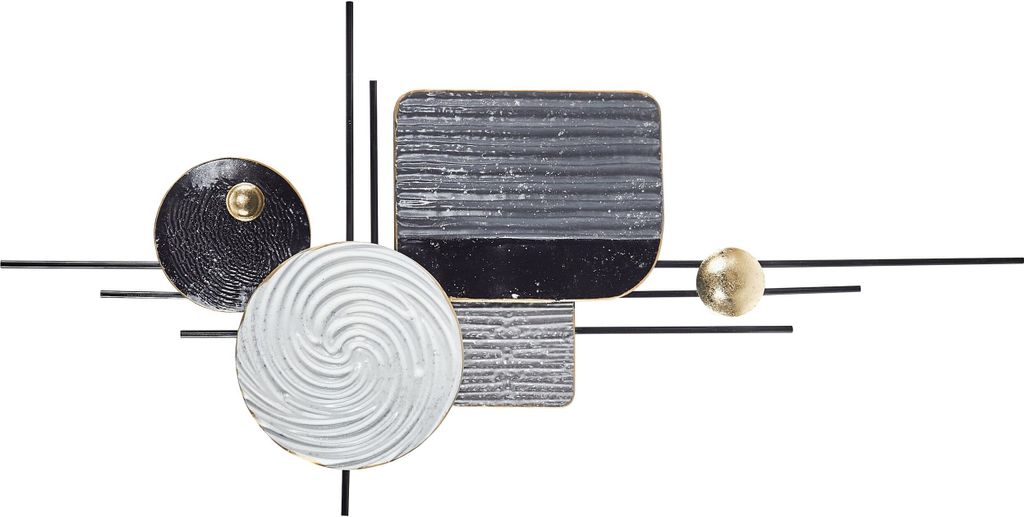 BELIANI Dekoracja ścienna szara żelazo metal wisząca ozdoba Zdjęcie produktu 