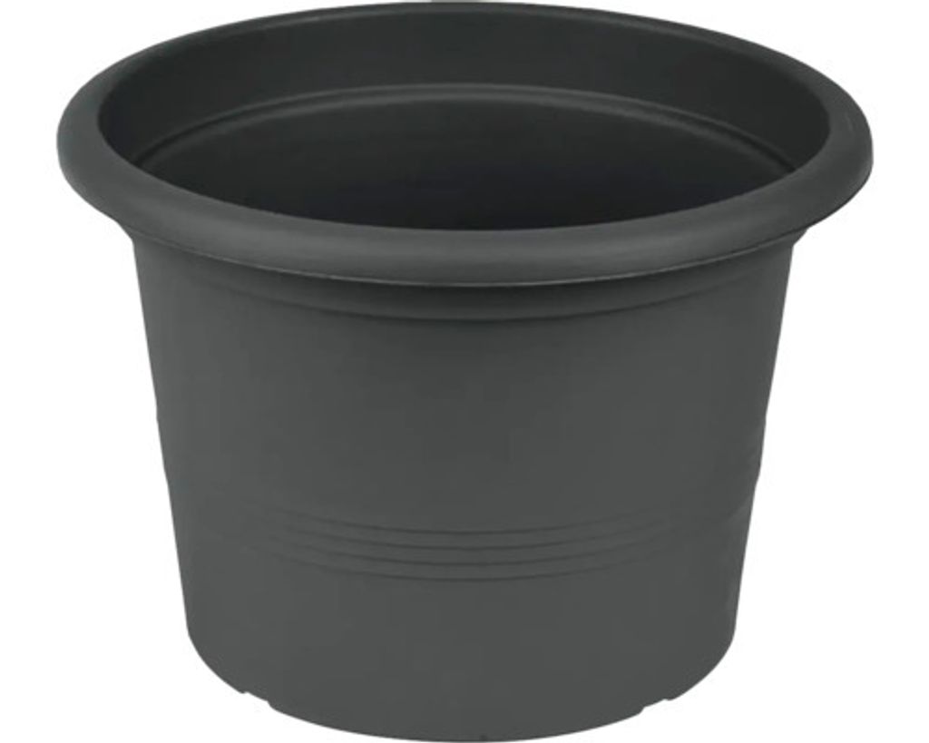 Pflanztopf Campanula Kunststoff Ø 40 cm H 28,3 cm anthrazit Produktbild 