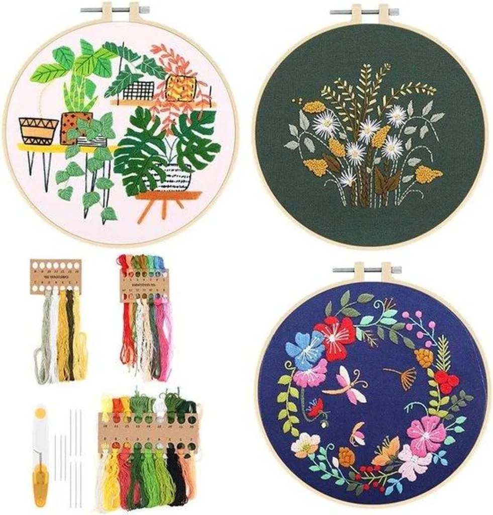 Kit de broderie débutant : apprenez sans erreurs avec motifs et tutoriel