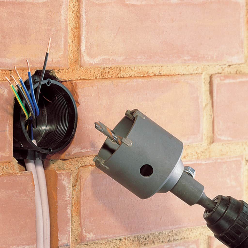 wolfcraft Bohrkrone mit Spanndorn 76 mm 5460000