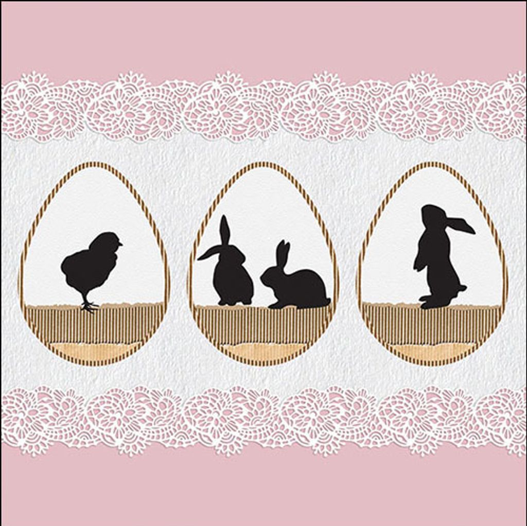 Ostern - Servietten Lunch – Napkin Lunch – Format: 33 x 33 cm –