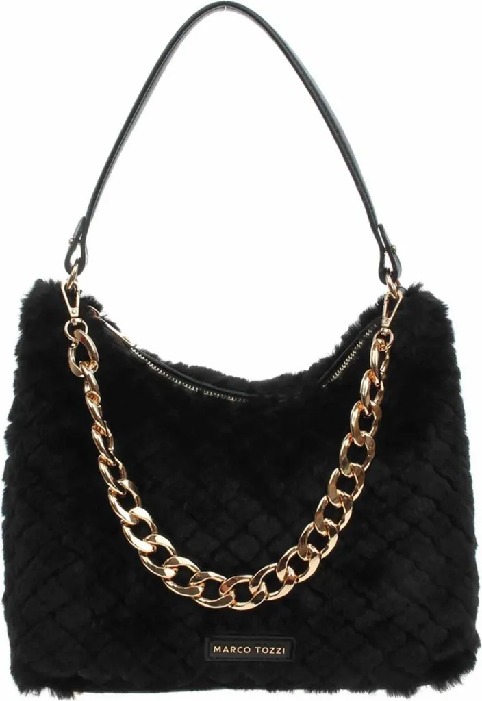 Sac cabas noir Marco Tozzi pour dames - Grand format pratique et mode