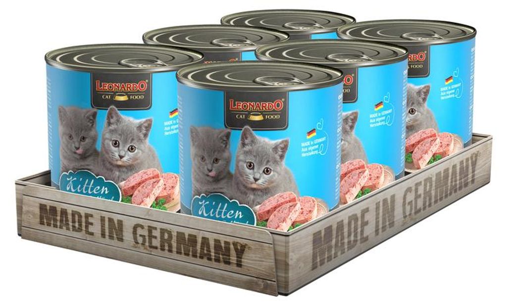 LEONARDO Kitten - Reich an Geflügel 6x 800g Produktbild 