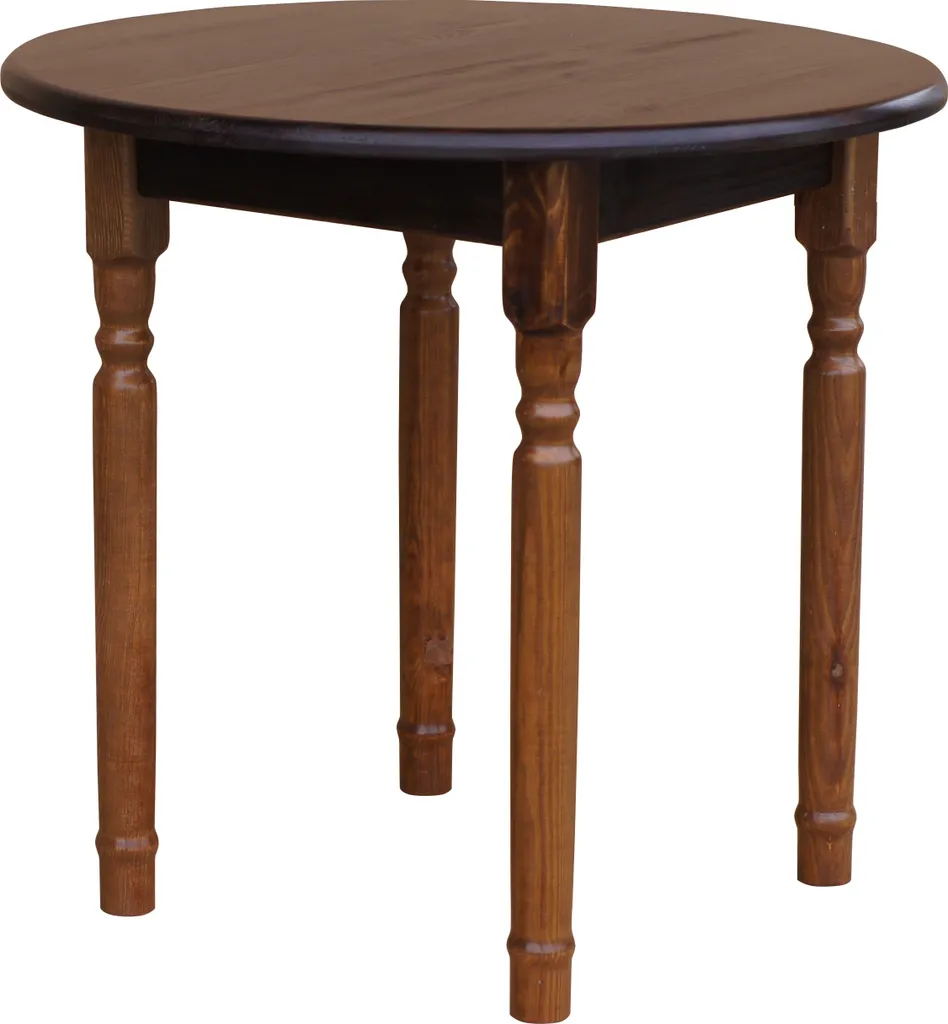 Offerta Tavolo Legno Massello Pino 90 cm Noce | Tavolo Cucina Robusto
