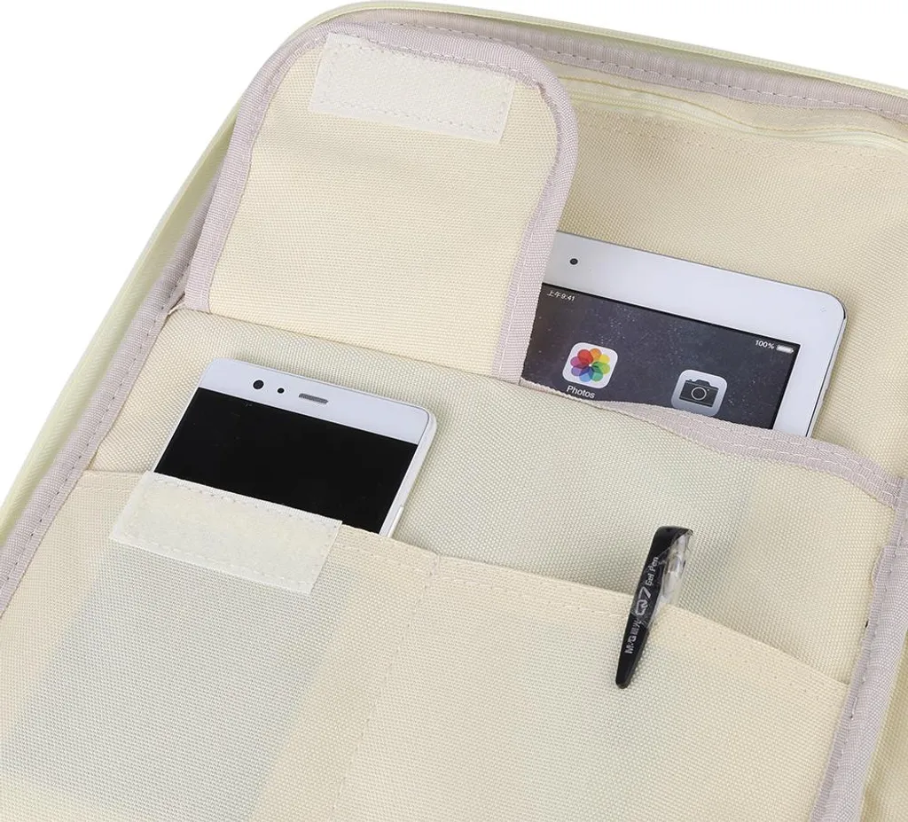 Pochette document A4 et porte-document zip pour classeur - Lot de 2