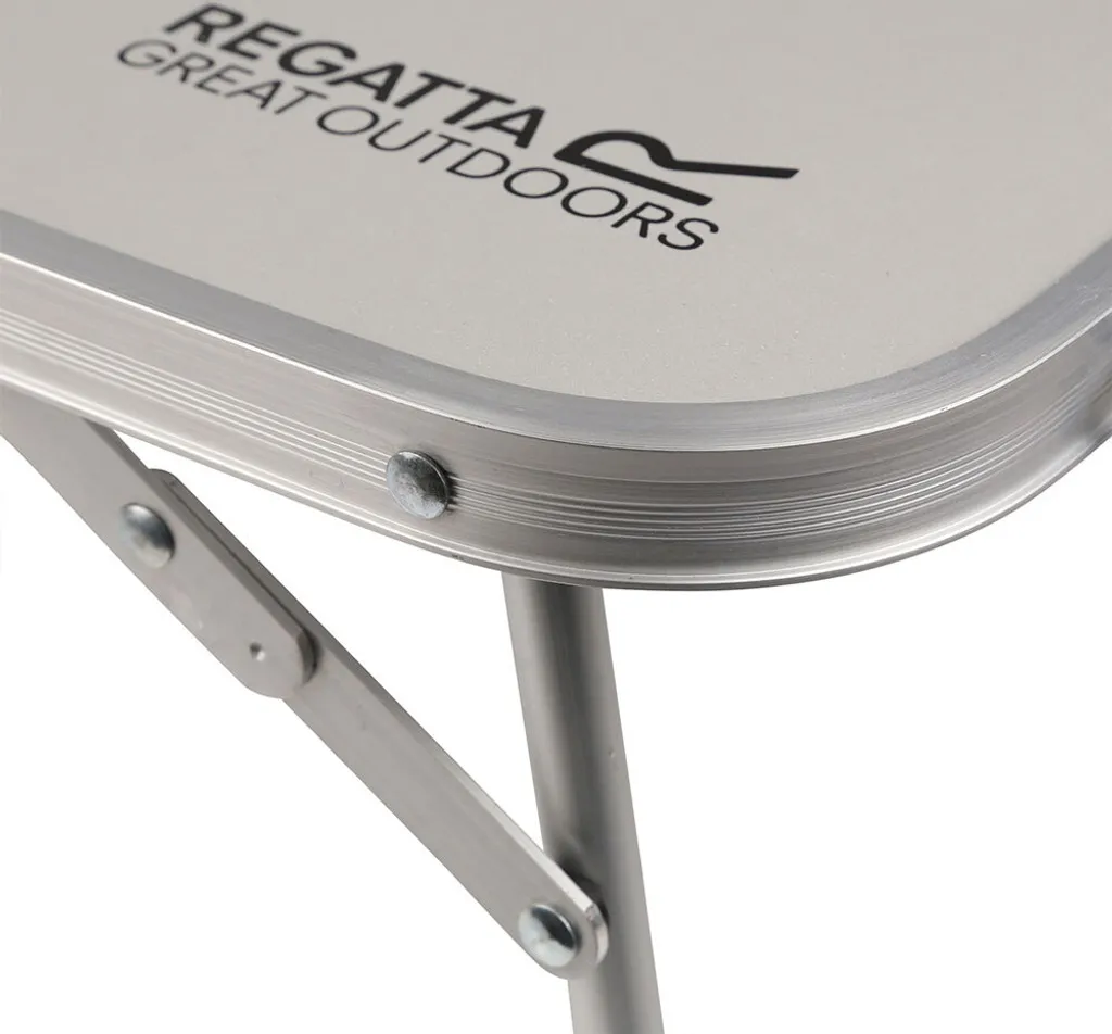 Table pliante en aluminium Regatta Matano S argent résistante