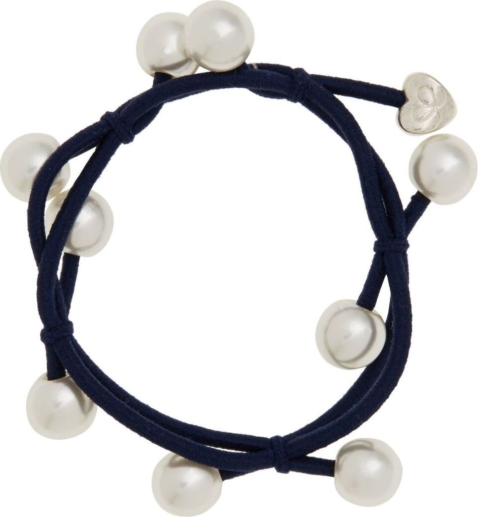 By Eloise London Pearl Cluster Navy Blue