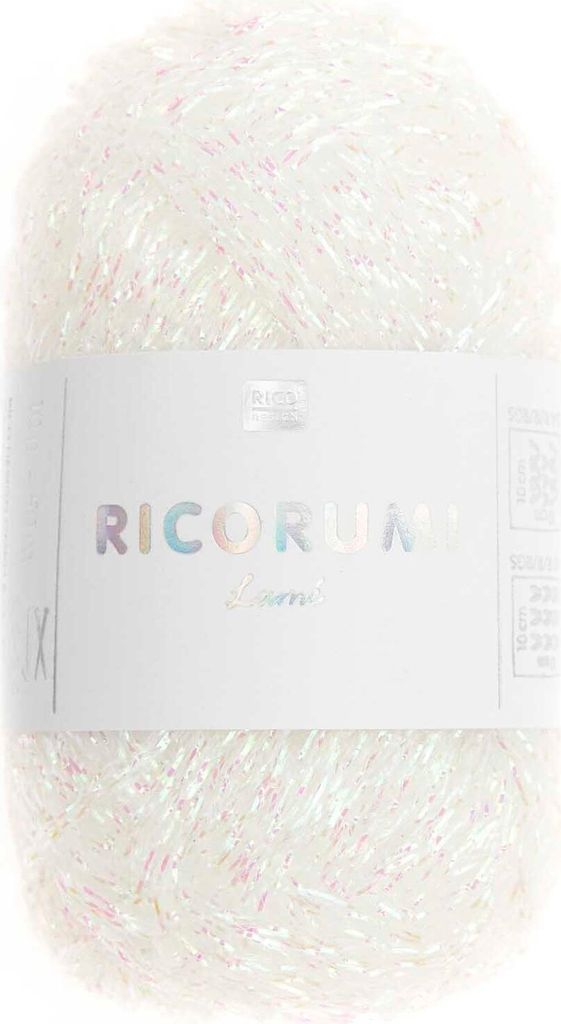 RICO CREATIVE RICORUMI LAMÉ DK 03 weiss irisierend Produktbild 