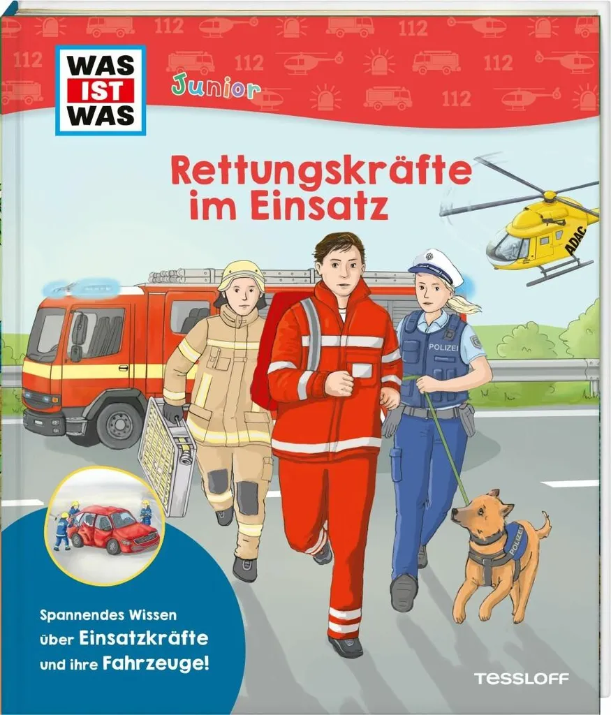 Livre Interactif avec Volets WAS IST WAS Junior Secours en Intervention
