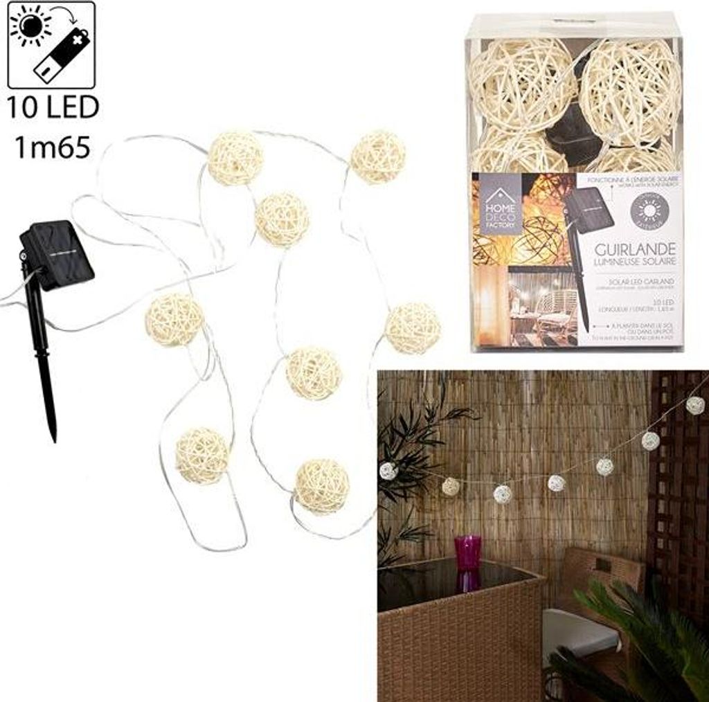 Solar-Girlande 165cm M12 - Home Deco Factory