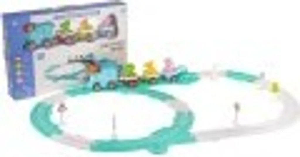 Train Dinosaure Motorisé 33 Pièces avec Wagons et Circuit Modulable - 7