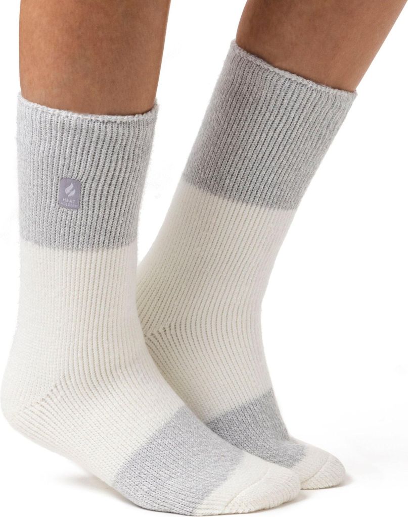 Damen Original Catania Centerstripe-Socken – Ivory & Silber