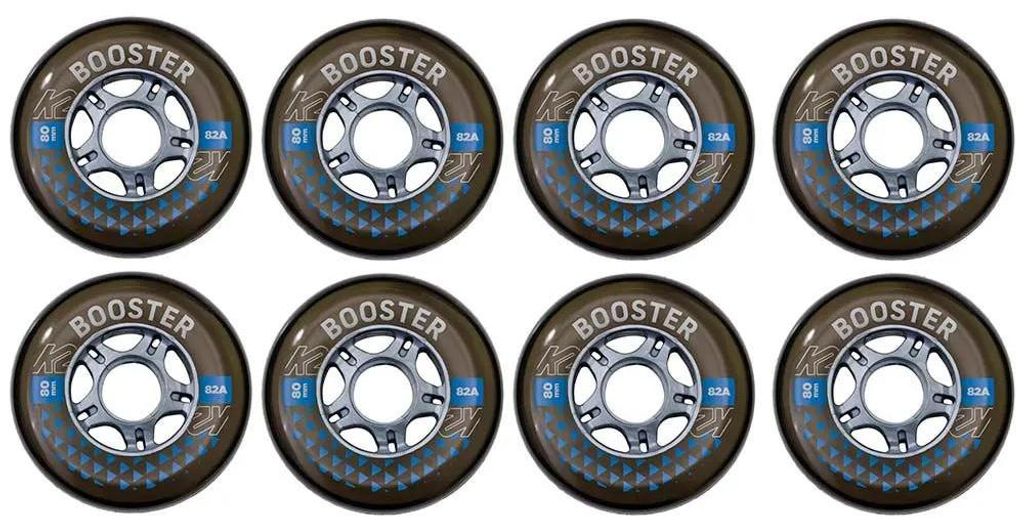 K2 Skates BOOSTER 80 MM 82A, set van 8 wielen met Productafbeelding 