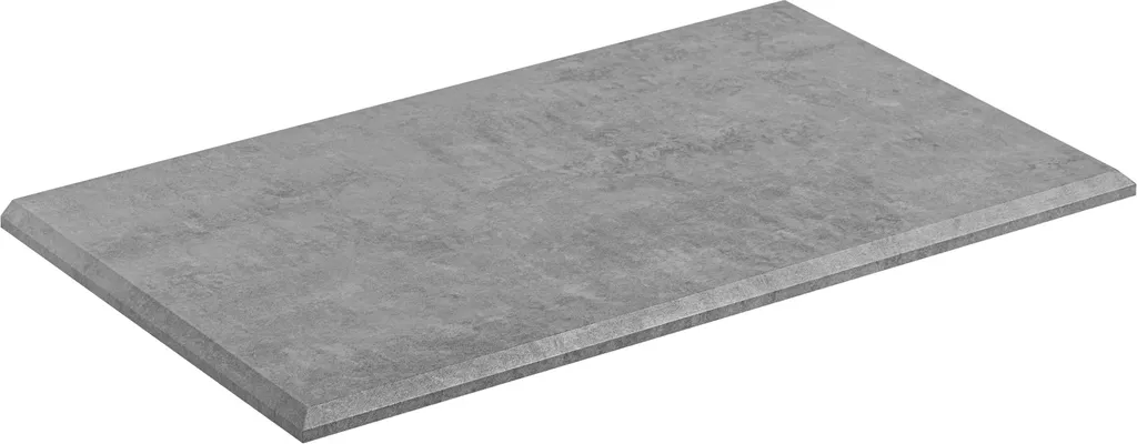 Plan de travail salle de bains MDF 80,5 cm Béton Clair - Durable